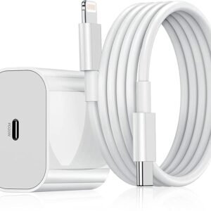 20W Fast Charging Adapter + Lightning Cable