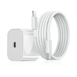 20W Fast Charging Adapter + Lightning Cable